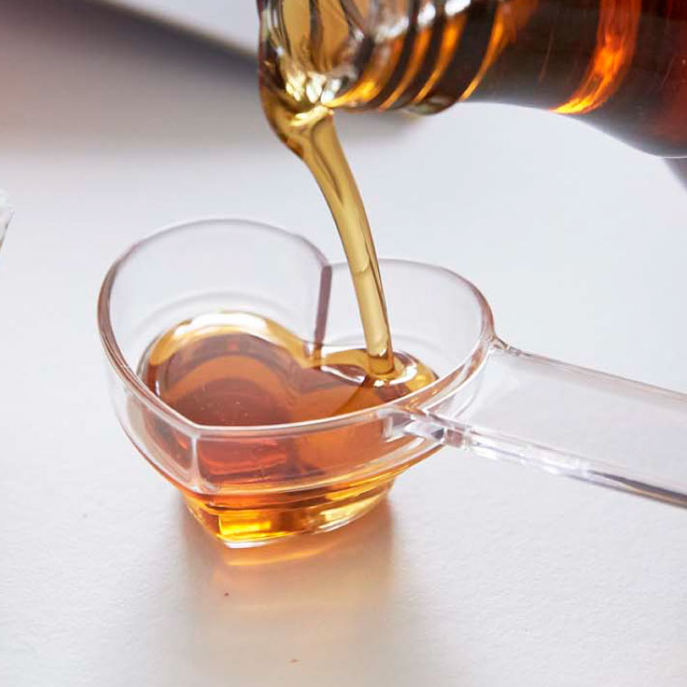 段々計量スプーン ハート クリア 山崎実業 3219 タワーシリーズ