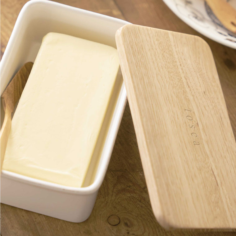 バターケース トスカ 山崎実業 tosca ホワイト 3926 タワーシリーズ