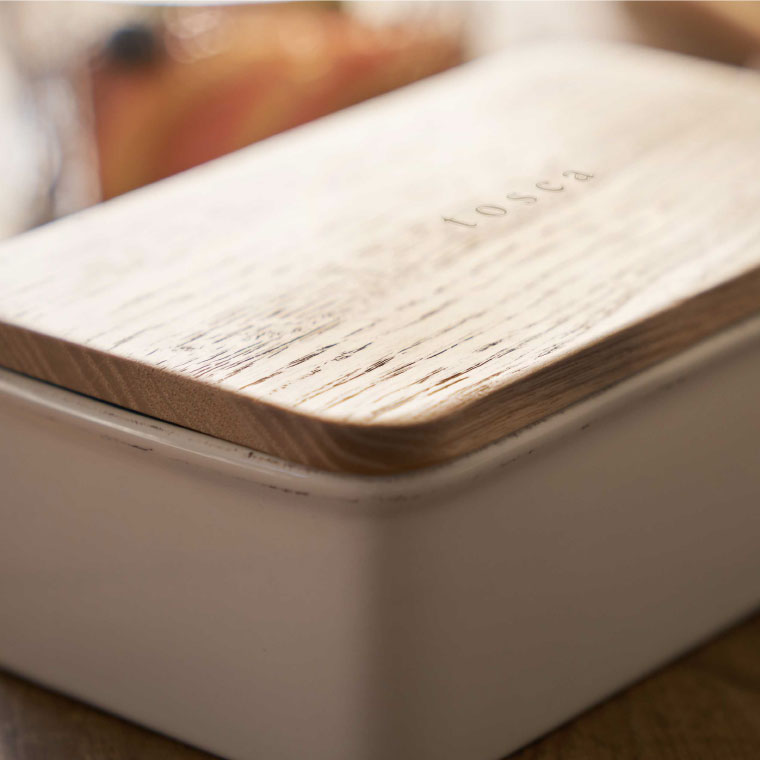 バターケース トスカ 山崎実業 tosca ホワイト 3926 タワーシリーズ