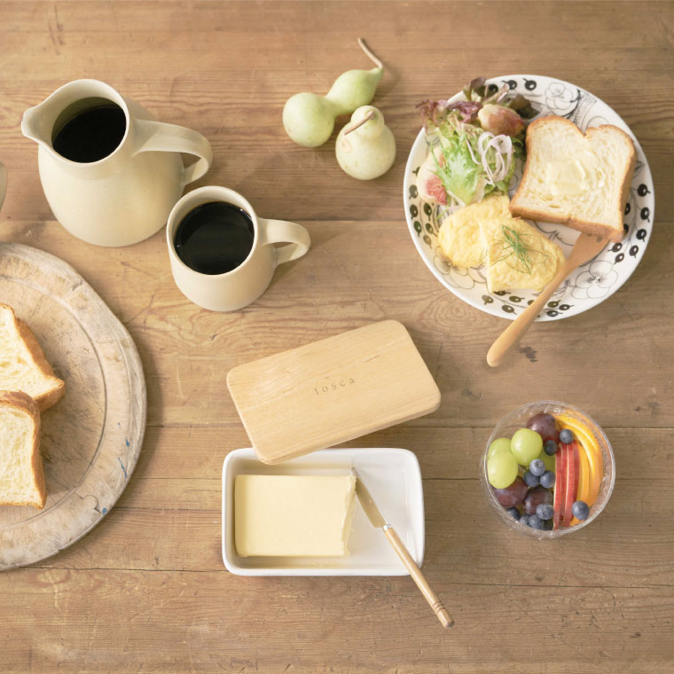 バターケース トスカ 山崎実業 tosca ホワイト 3926 タワーシリーズ