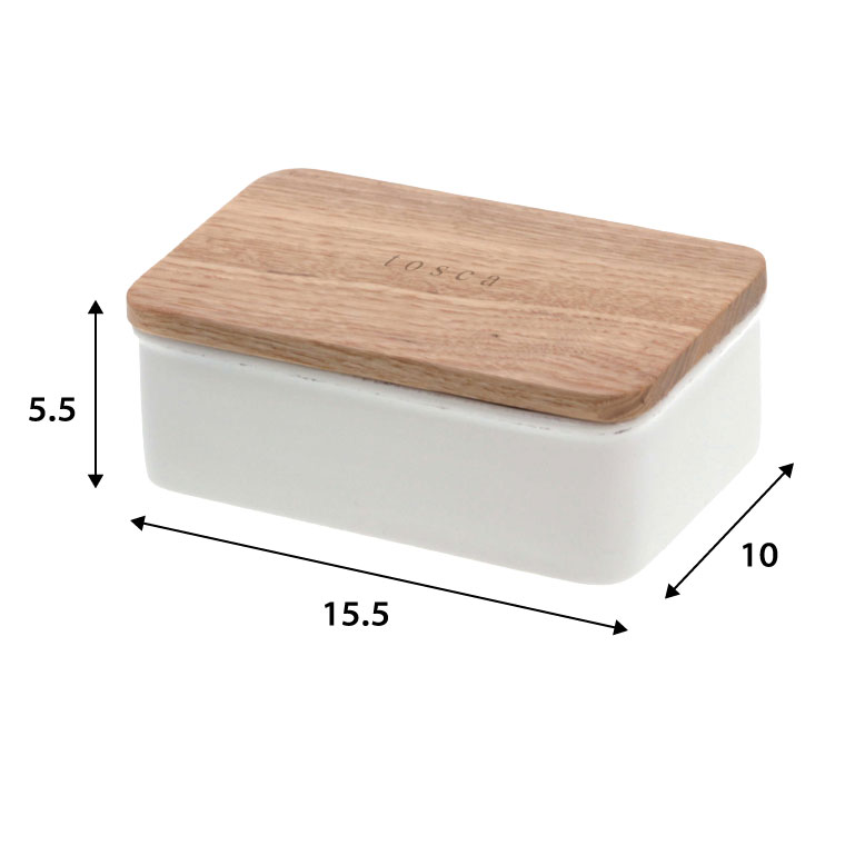 バターケース トスカ 山崎実業 tosca ホワイト 3926 タワーシリーズ