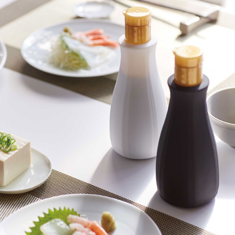 卓上醤油ボトルカバー タワー 山崎実業 tower ホワイト/ブラック 3936 3937 タワーシリーズ