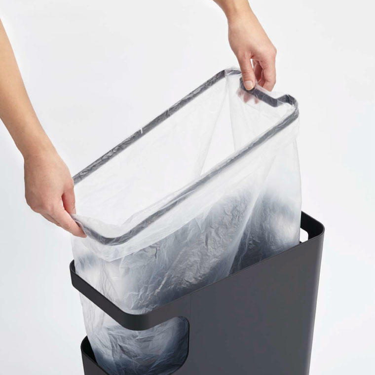 ダストボックス＆サイドテーブル タワー 山崎実業 tower ゴミ箱 ホワイト/ブラック 3988 3989 タワーシリーズ