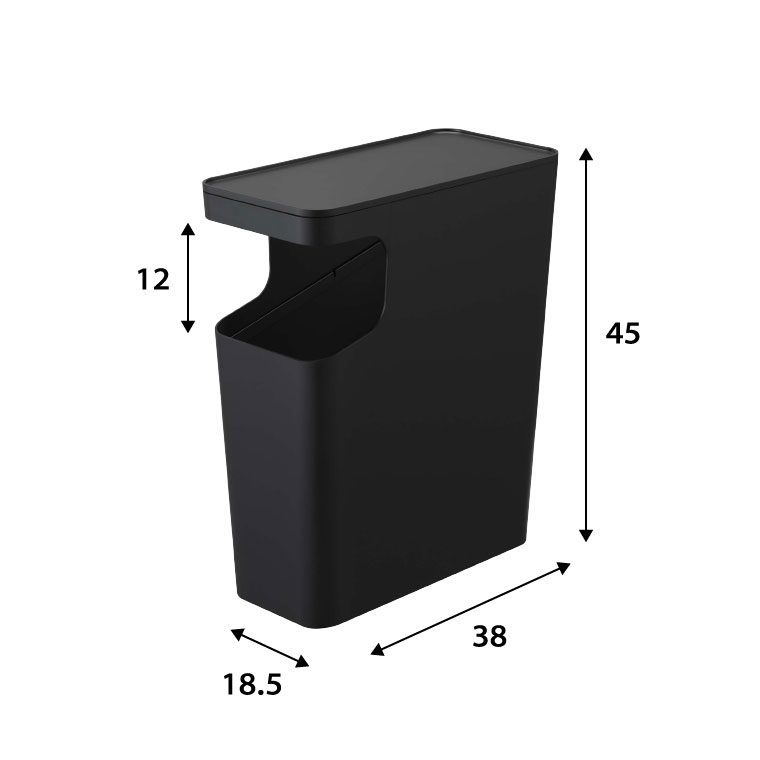 ダストボックス＆サイドテーブル タワー ] 山崎実業 tower ゴミ箱 