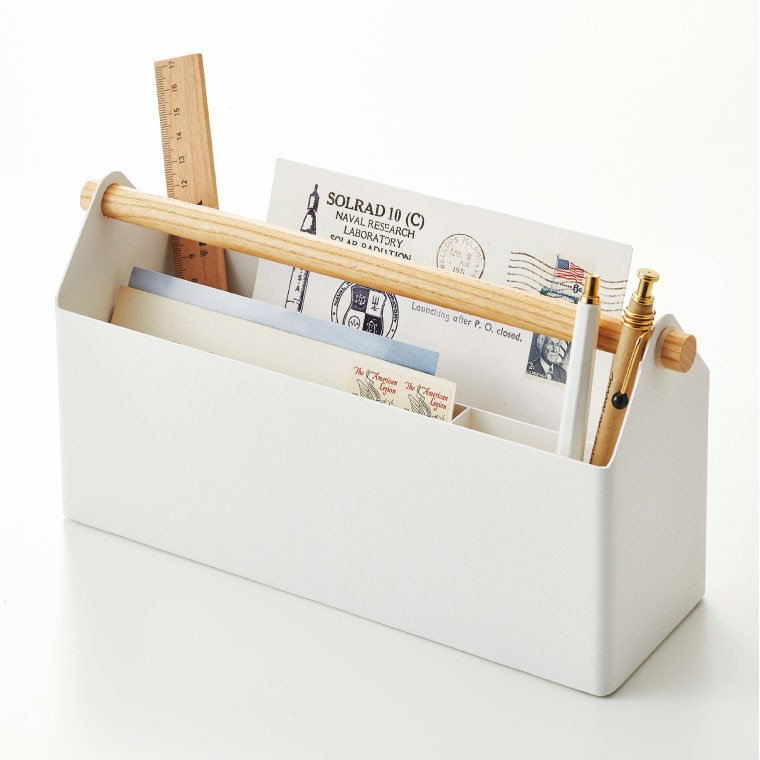 ペン＆レタースタンド トスカ 山崎実業 tosca ホワイト 4152 タワーシリーズ