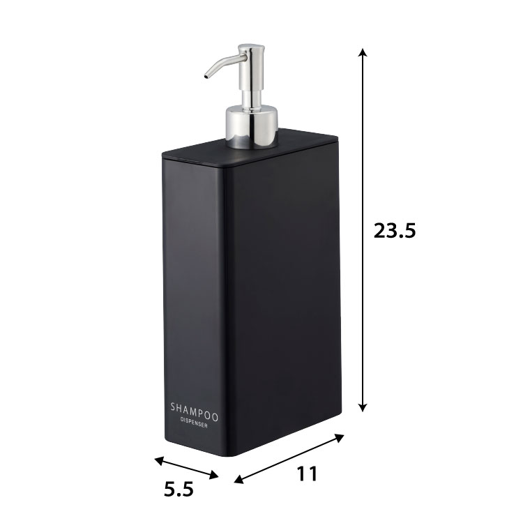 ツーウェイディスペンサー スクエア スリム シャンプー タワー 山崎実業 tower ホワイト/ブラック 4252 4253 タワーシリーズ