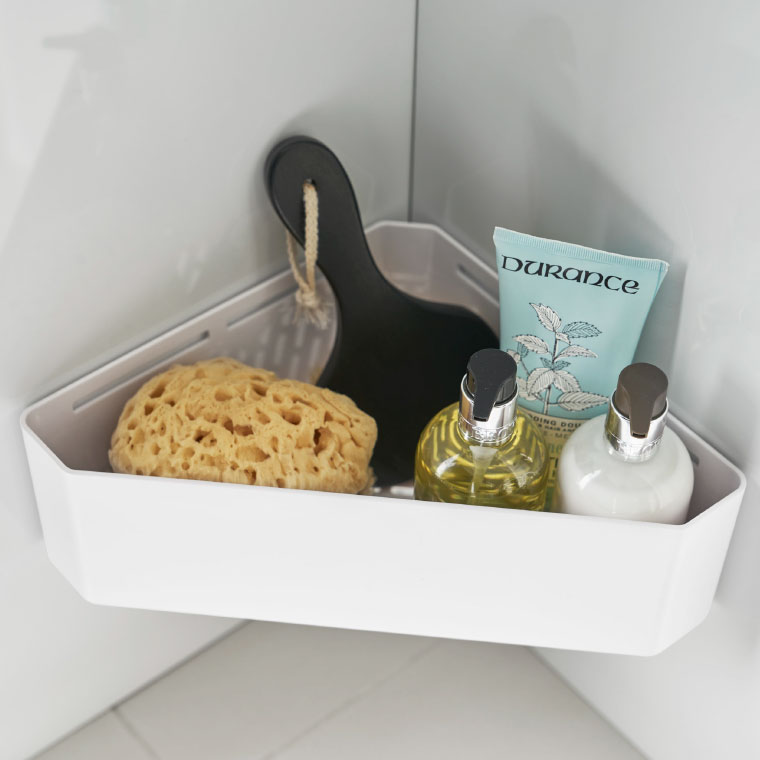 マグネットバスルームコーナーおもちゃラック タワー 山崎実業 tower ホワイト/ブラック 4264 4265 タワーシリーズ マグネット