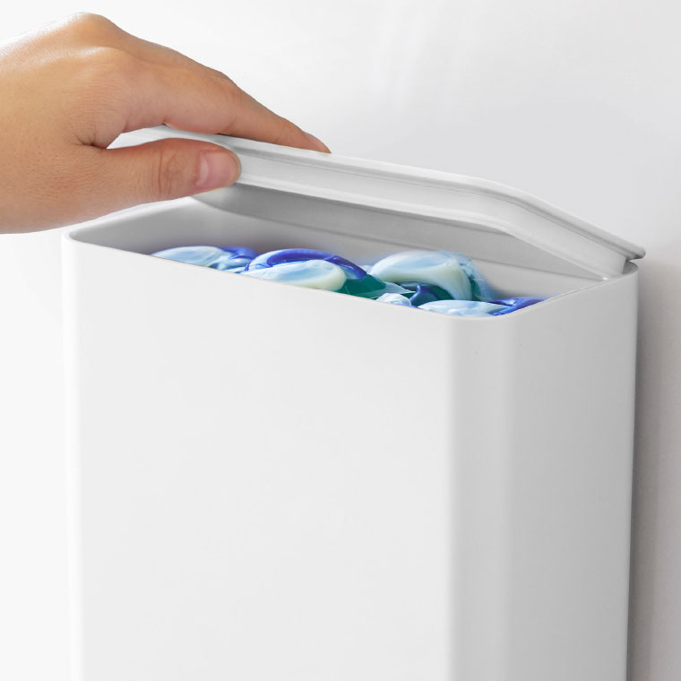 マグネット洗濯洗剤ボールストッカー タワー 山崎実業 tower ホワイト/ブラック 4266 4267 タワーシリーズ マグネット