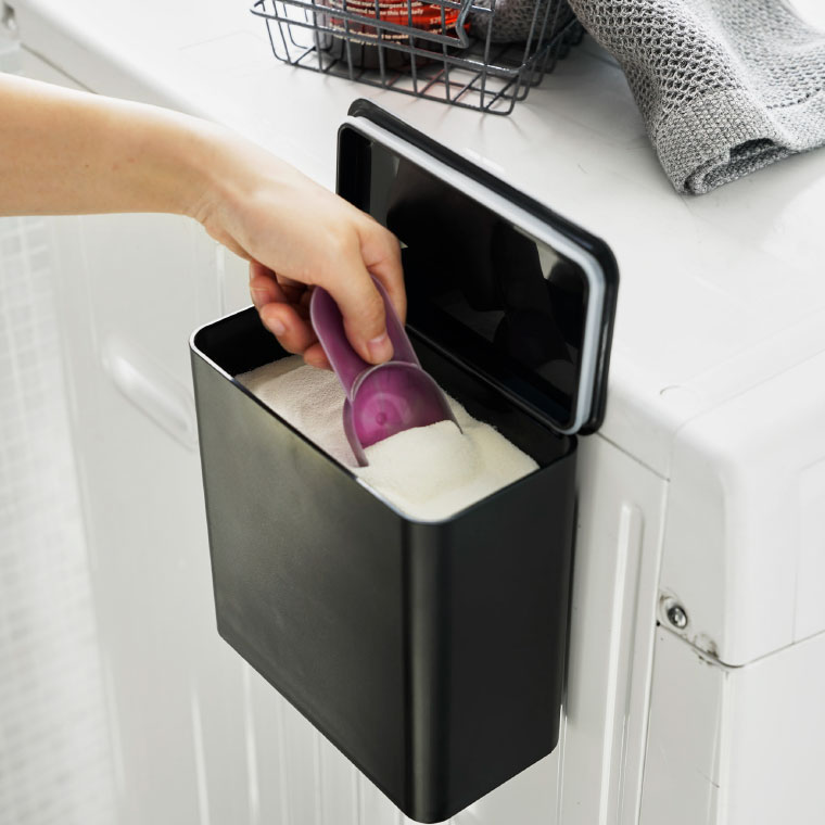 マグネット洗濯洗剤ボールストッカー タワー 山崎実業 tower ホワイト/ブラック 4266 4267 タワーシリーズ マグネット