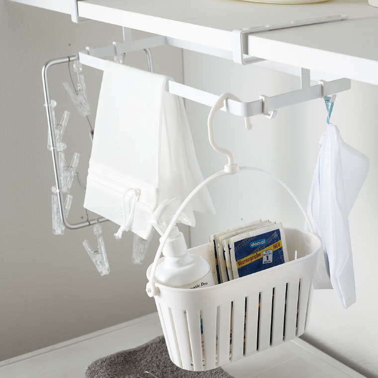 棚下ハンガー収納 タワー 山崎実業 tower ホワイト 4308 タワーシリーズ