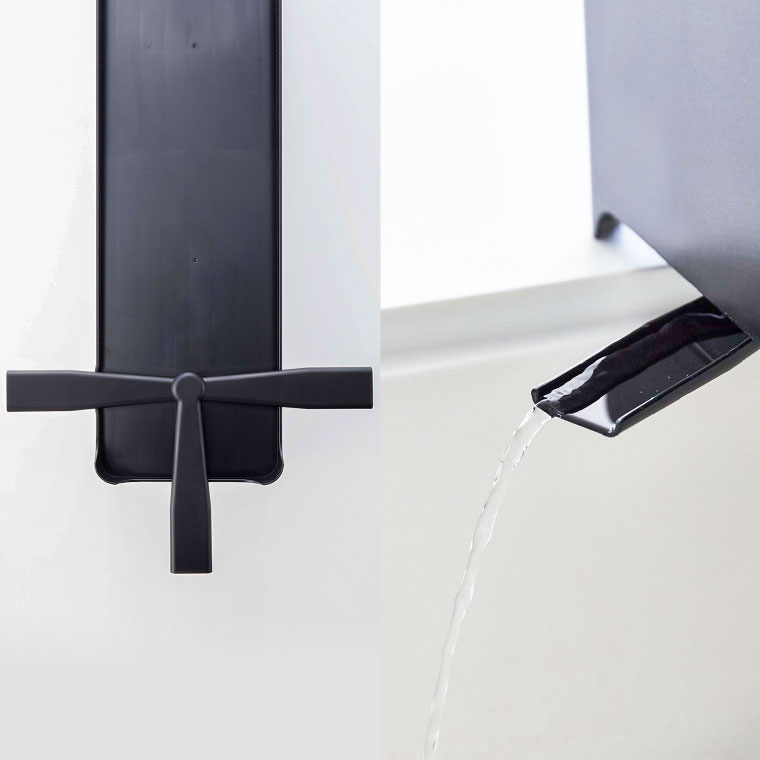 スリム水切りバスケット ロング タワー 山崎実業 tower ホワイト/ブラック 4314 4315 タワーシリーズ