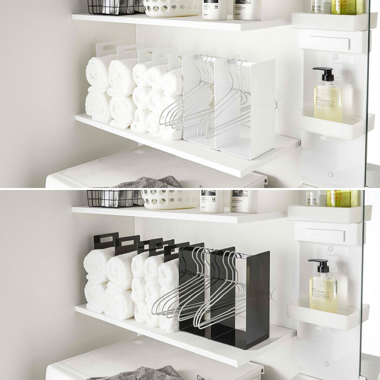 連結タオル収納ラック ２個組 タワー 山崎実業 tower タオル ホワイト/ブラック 4316 4317 タワーシリーズ