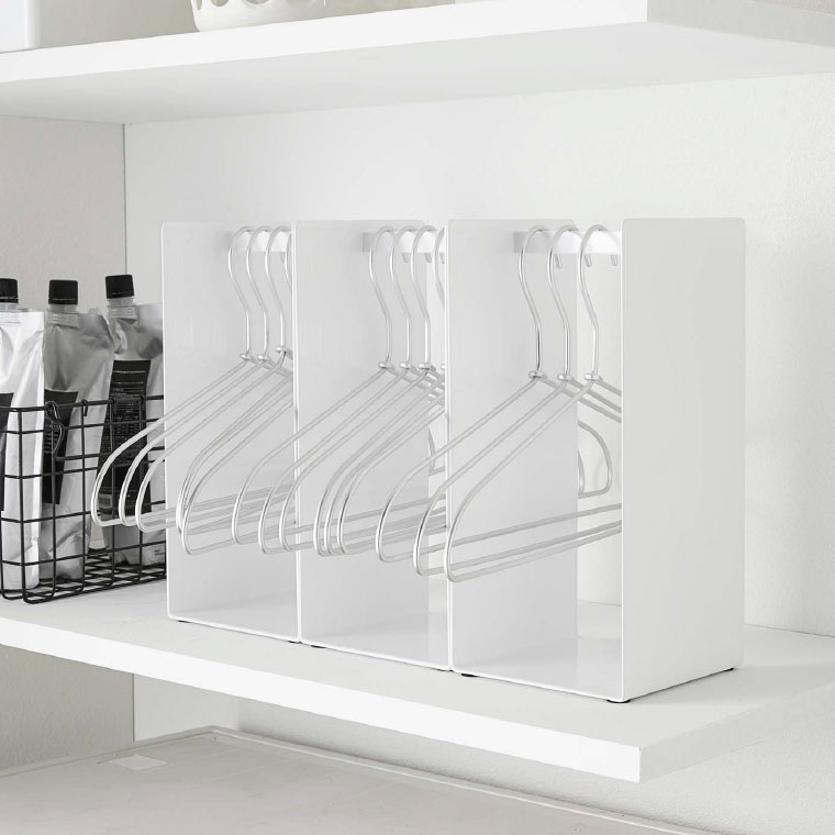 ハンガー収納ラック タワー 山崎実業 tower ホワイト/ブラック 4318 4319 タワーシリーズ