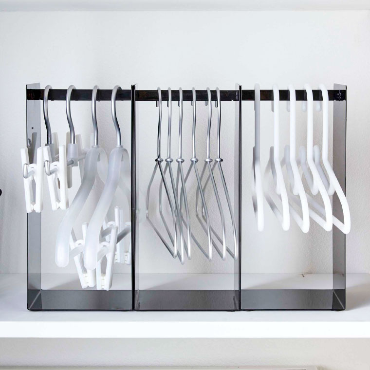 ハンガー収納ラック タワー 山崎実業 tower ホワイト/ブラック 4318 4319 タワーシリーズ