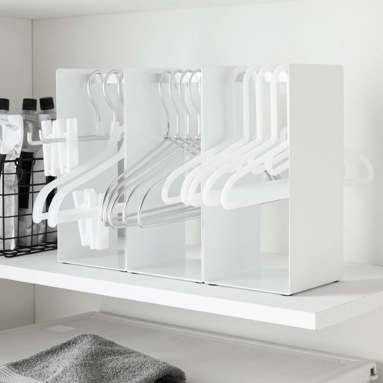 ハンガー収納ラック タワー 山崎実業 tower ホワイト/ブラック 4318 4319 タワーシリーズ