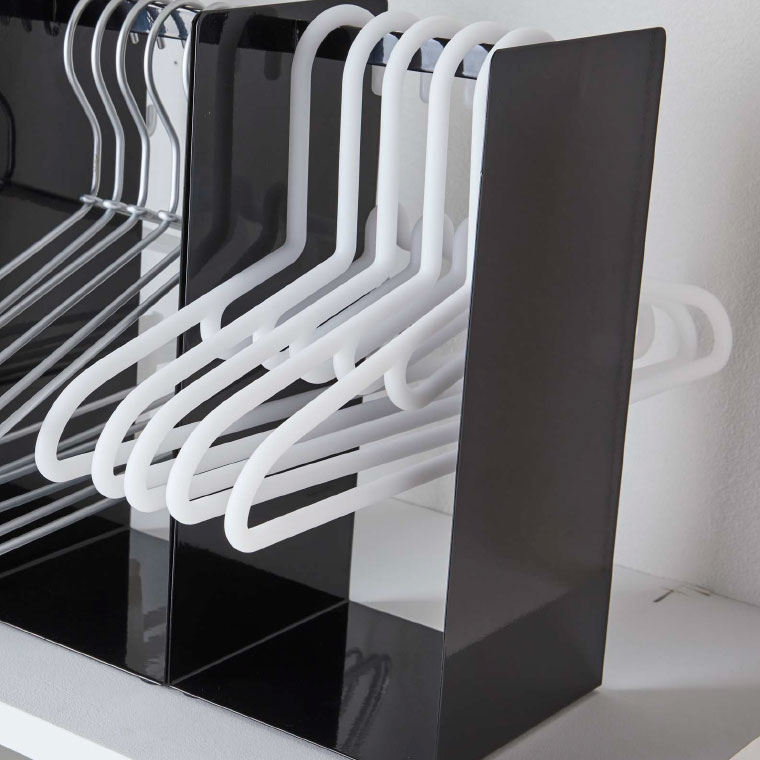 ハンガー収納ラック タワー 山崎実業 tower ホワイト/ブラック 4318 4319 タワーシリーズ