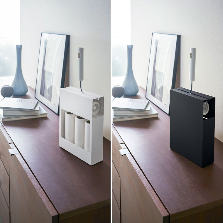 カーペットクリーナースタンド タワー 山崎実業 tower ホワイト/ブラック 4325 4326 タワーシリーズ