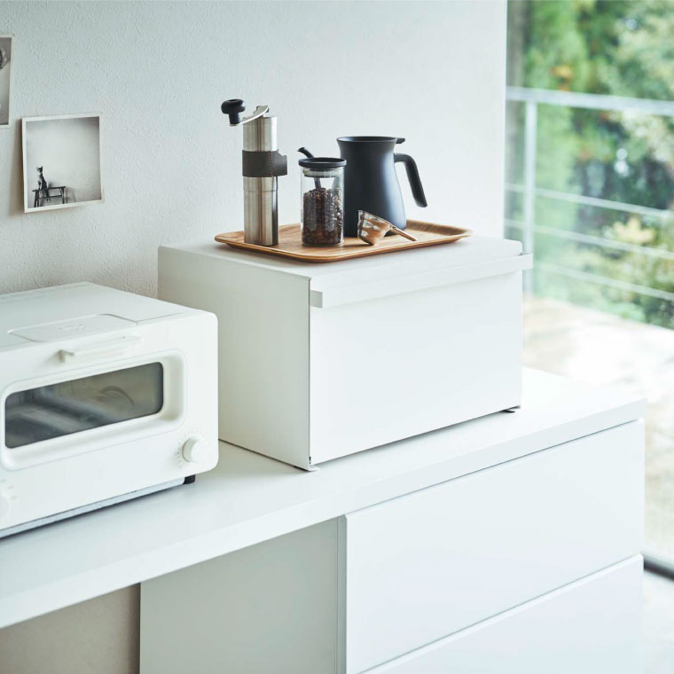 ブレッドケース タワー 山崎実業 tower ホワイト/ブラック 4352 4353