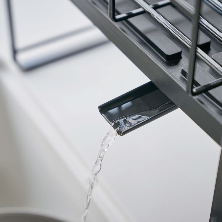 シンク上伸縮システムラック用水切りバスケット Ｓ タワー 山崎実業 tower ホワイト/ブラック 4364 4365 タワーシリーズ