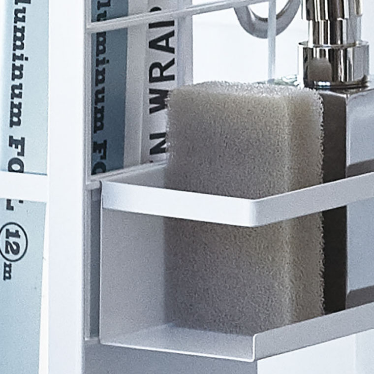 シンク上伸縮システムラック用 ボトルラック タワー 山崎実業 tower ホワイト/ブラック 4368 4369 タワーシリーズ