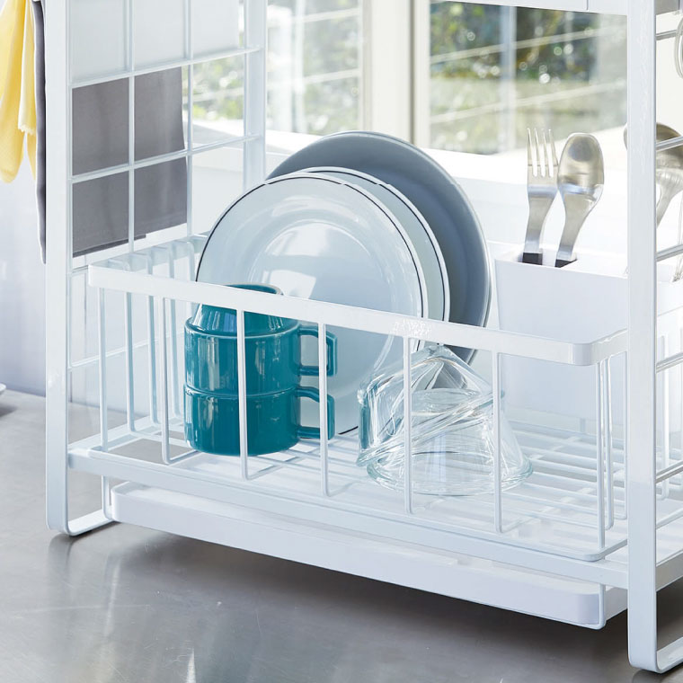 シンク上伸縮システムラック用 伸縮バー タワー 山崎実業 tower ホワイト/ブラック 4374 4375 タワーシリーズ