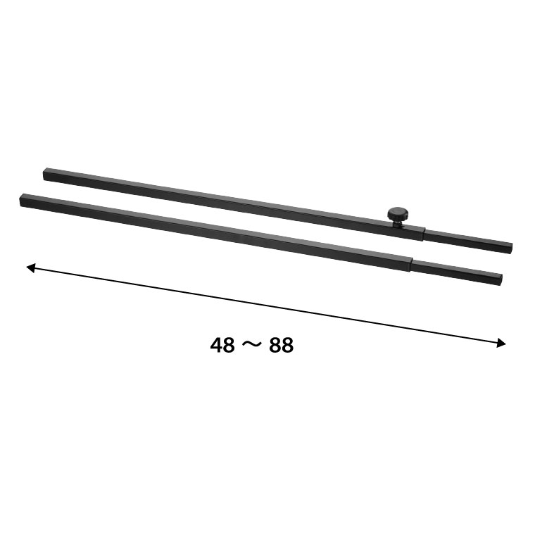 シンク上伸縮システムラック用 伸縮バー タワー 山崎実業 tower ホワイト/ブラック 4374 4375 タワーシリーズ