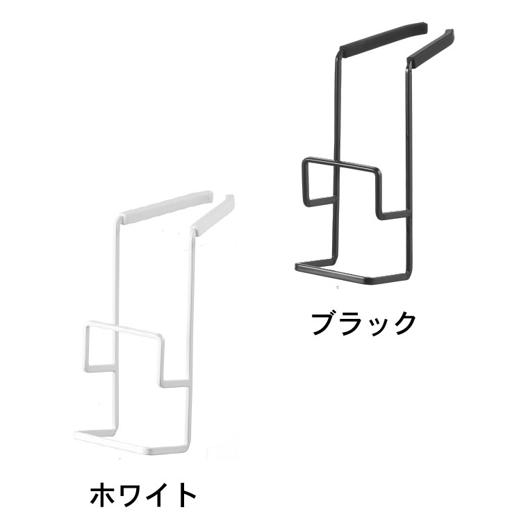 蛇口にかけるスポンジホルダー ダブル タワー 山崎実業 tower ホワイト/ブラック 4390 4391 タワーシリーズ