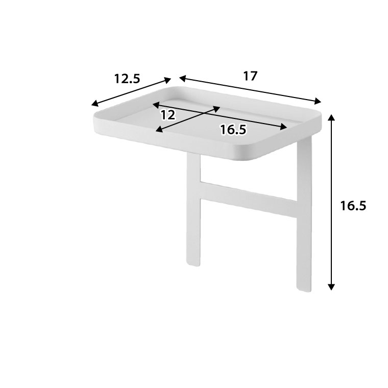 トイレットペーパーホルダー上ラック タワー 山崎実業 tower ホワイト 4392 タワーシリーズ