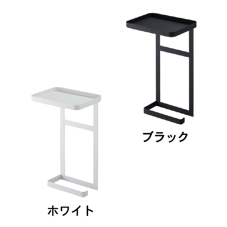 トイレットペーパーホルダー上ラック ２段 タワー 山崎実業 tower ホワイト/ブラック 4394 4395 タワーシリーズ