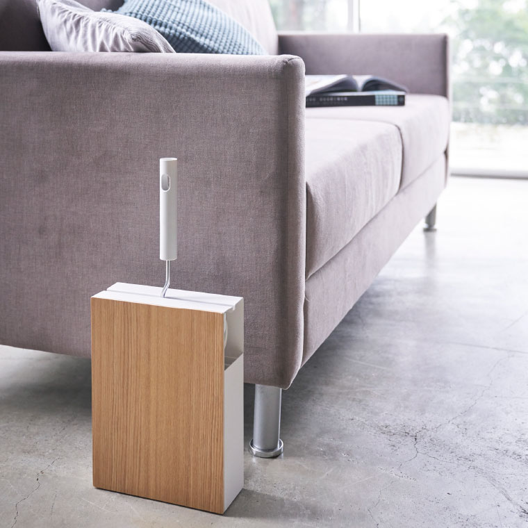 カーペットクリーナースタンド リン 山崎実業 RIN ブラウン/ナチュラル 4476 4477 タワーシリーズ