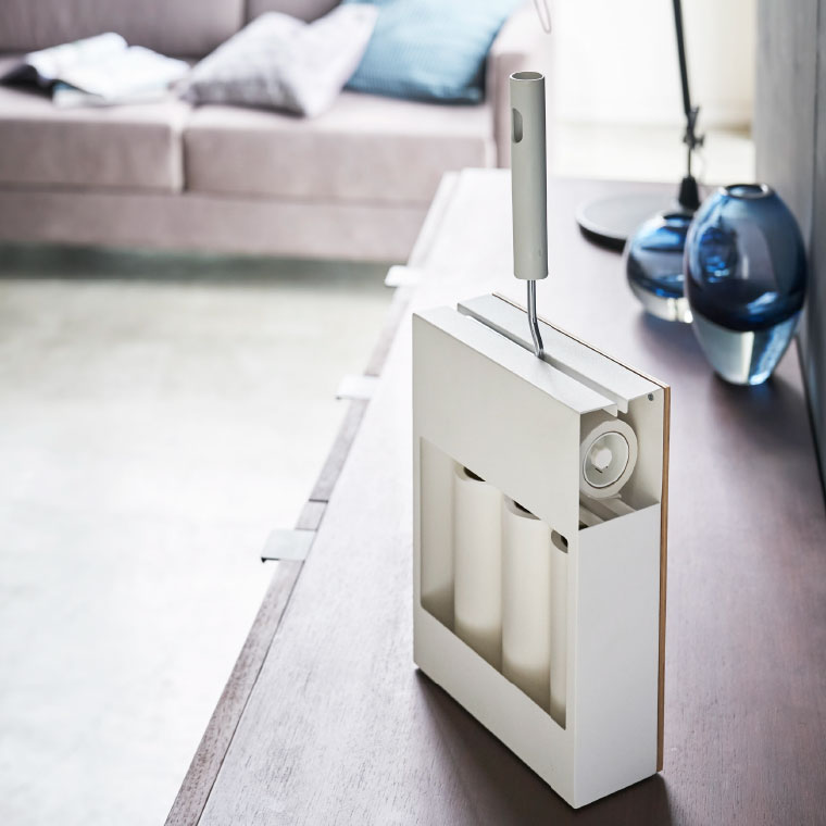 カーペットクリーナースタンド リン 山崎実業 RIN ブラウン/ナチュラル 4476 4477 タワーシリーズ