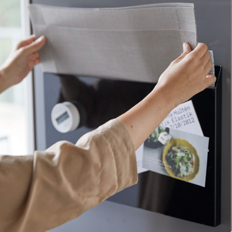 ランチョンマット収納 タワー 山崎実業 tower マグネットホワイト/ブラック 4796 4797 タワーシリーズ マグネット