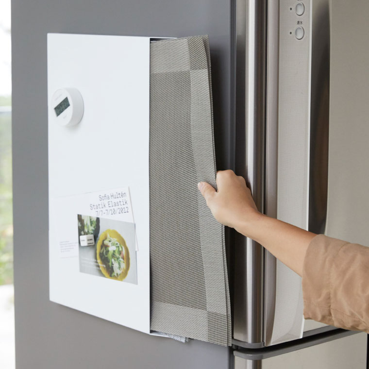 ランチョンマット収納 タワー 山崎実業 tower マグネットホワイト/ブラック 4796 4797 タワーシリーズ マグネット