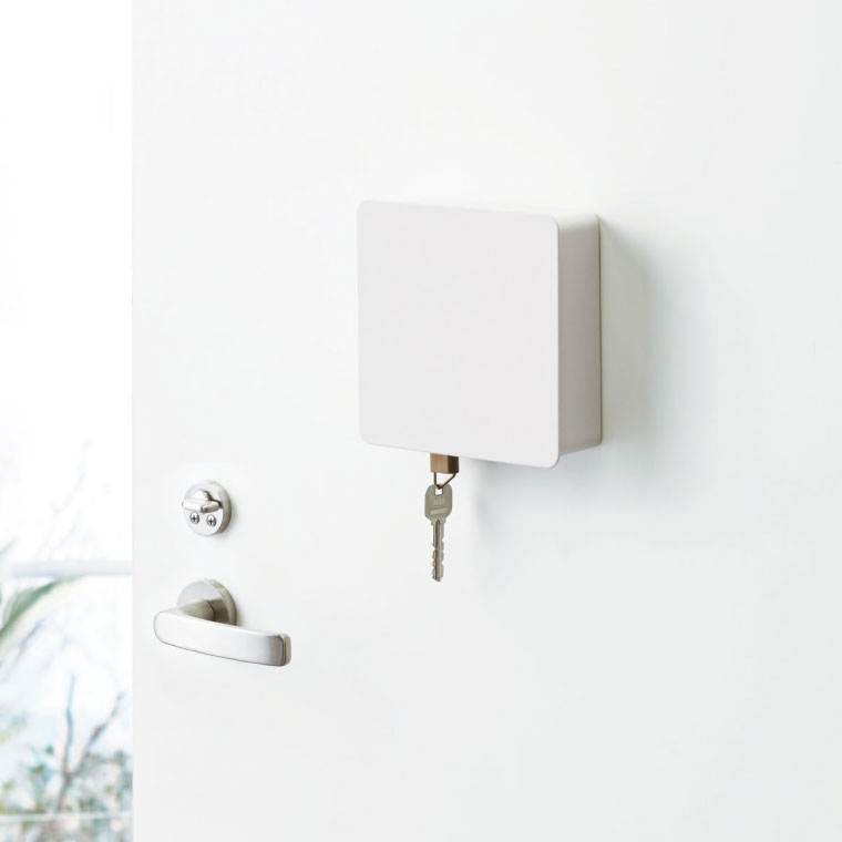 10/1 テレビで紹介されました マグネットキーフック２段 タワー 山崎実業 tower ホワイト/ブラック 4799 4800 タワーシリーズ マグネット