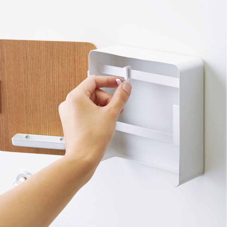 マグネットキーフック２段 リン 山崎実業 RIN ブラウン/ナチュラル 4801 4802 タワーシリーズ マグネット