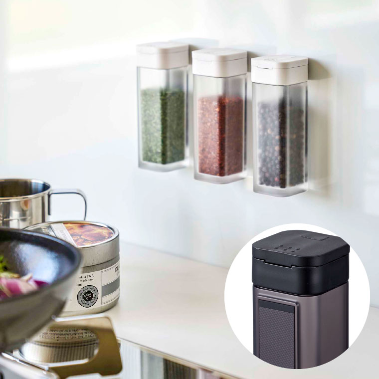 マグネットスパイスボトル タワー 山崎実業 tower ホワイト/ブラック 4813 4814 タワーシリーズ マグネット