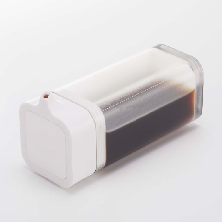 マグネットプッシュ式醤油差し タワー 山崎実業 tower ホワイト/ブラック 4815 4816 タワーシリーズ マグネット