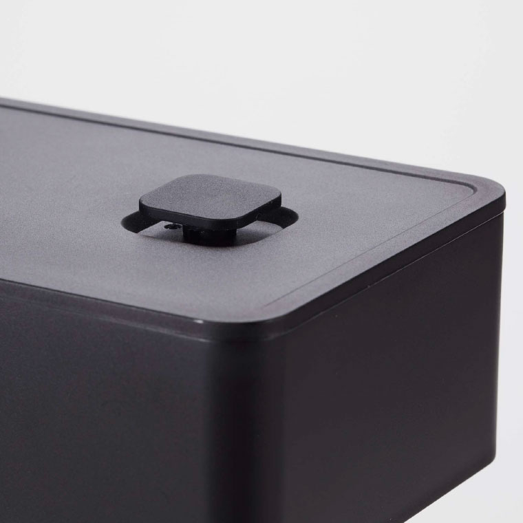 バルブ付き密閉バターケース タワー 山崎実業 tower ホワイト/ブラック 4821 4822 タワーシリーズ