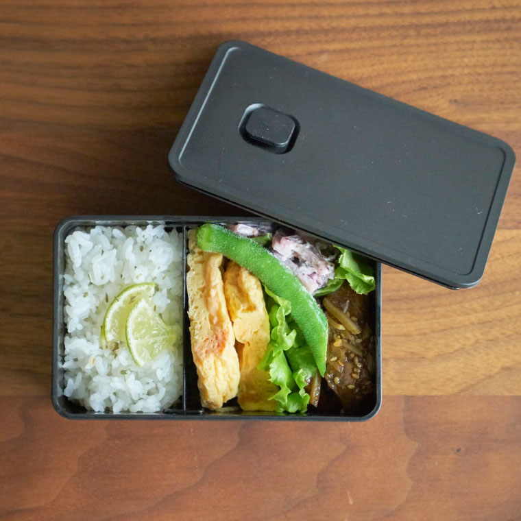 バルブ付き密閉ランチボックス タワー 山崎実業 tower ホワイト/ブラック 4823 4824 タワーシリーズ