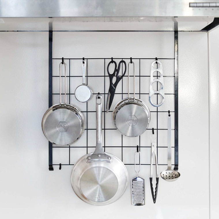 レンジフードメッシュパネル タワー 山崎実業 tower ホワイト/ブラック 4832 4833 タワーシリーズ