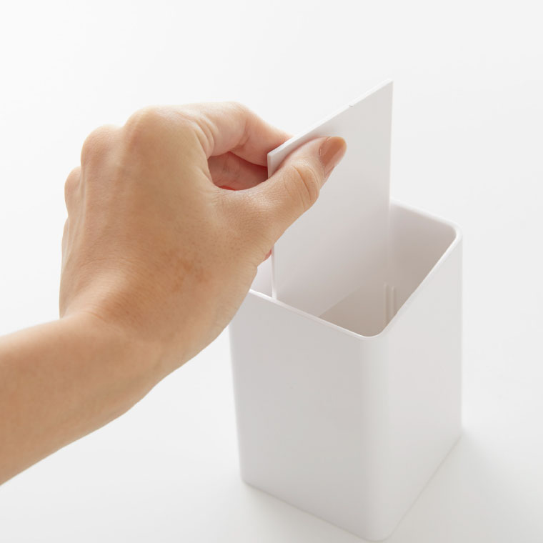 マグネットストレージボックス スクエア タワー 山崎実業 tower ホワイト/ブラック 4848 4849 タワーシリーズ マグネット