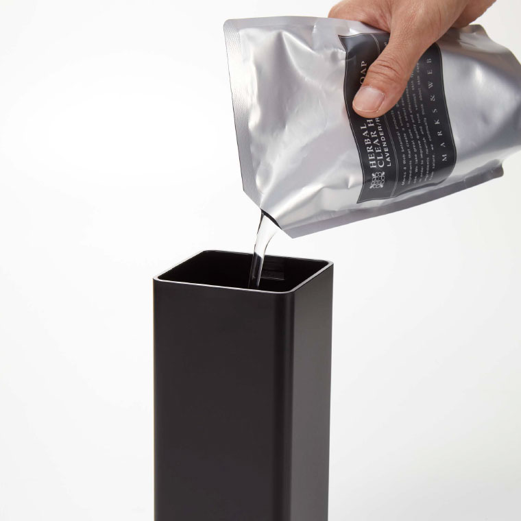 マグネット詰め替え用ランドリーボトル タワー 山崎実業 tower ホワイト/ブラック 4852 4853 タワーシリーズ マグネット