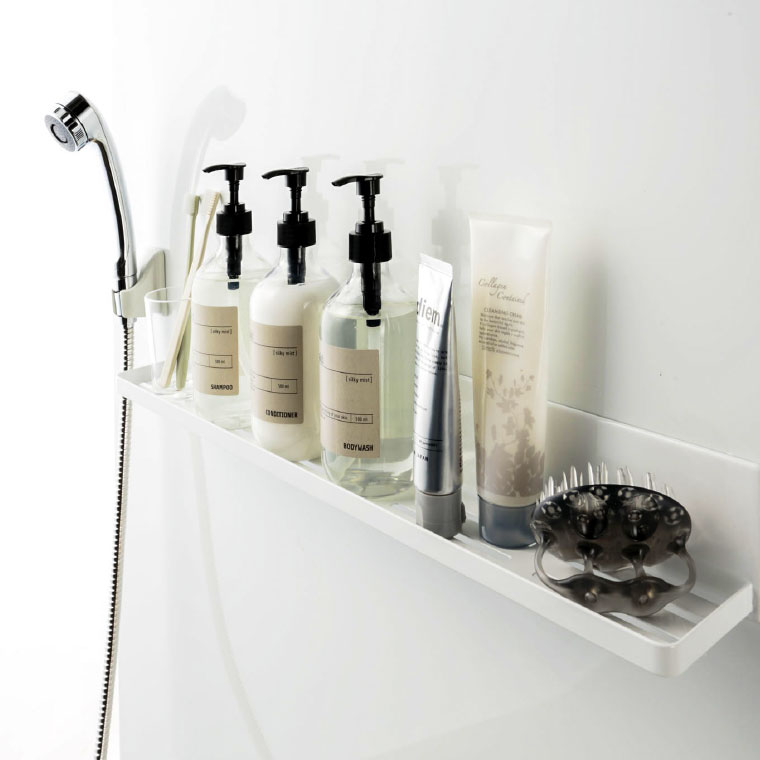 マグネットバスルームラック タワー 山崎実業 tower ロング ホワイト/ブラック 4858 4859 タワーシリーズ マグネット