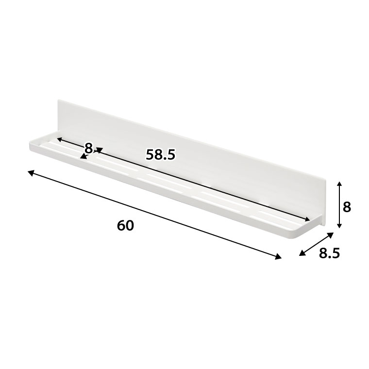 マグネットバスルームラック タワー 山崎実業 tower ロング ホワイト/ブラック 4858 4859 タワーシリーズ マグネット