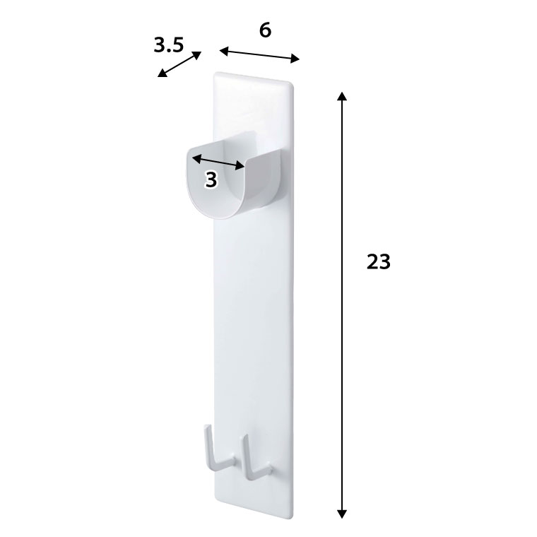 マグネットバスルーム物干し竿ホルダー２個組 タワー ] 山崎実業 tower