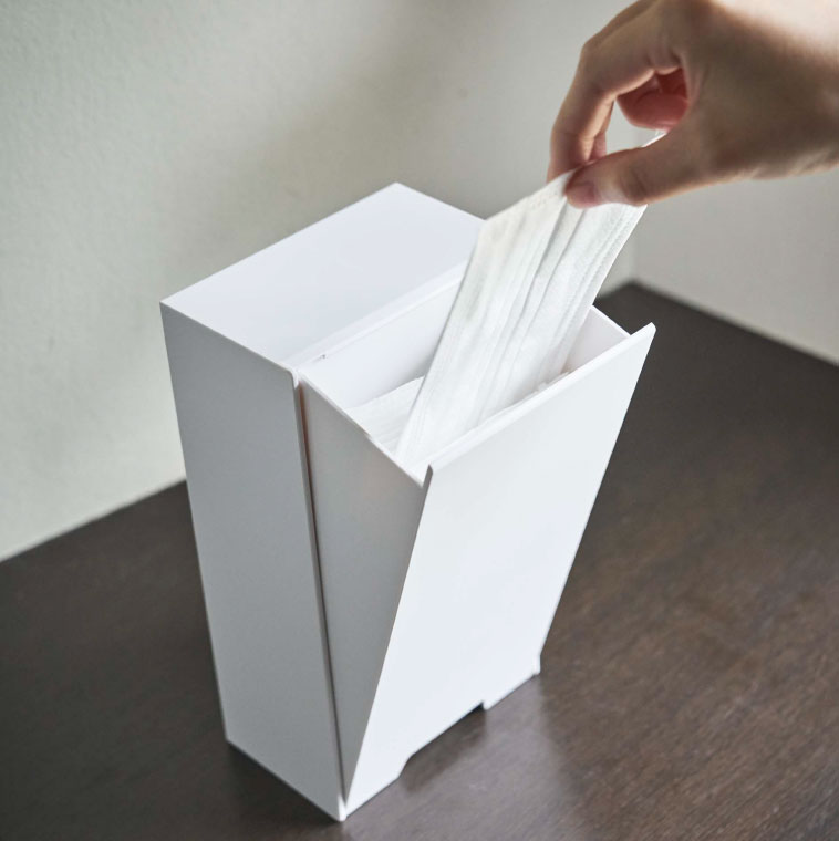 ツーウェイマスク収納ケース タワー 山崎実業 tower スリム ホワイト/ブラック 4954 4955 タワーシリーズ