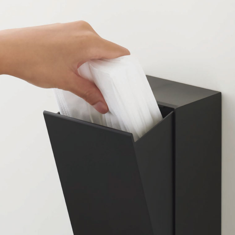 ツーウェイマスク収納ケース タワー 山崎実業 tower スリム ホワイト/ブラック 4954 4955 タワーシリーズ