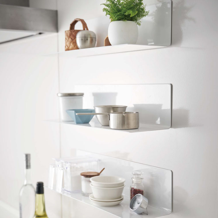 マグネットキッチン棚 タワー 山崎実業 tower ワイドホワイト/ブラック 5078 5079 タワーシリーズ マグネット