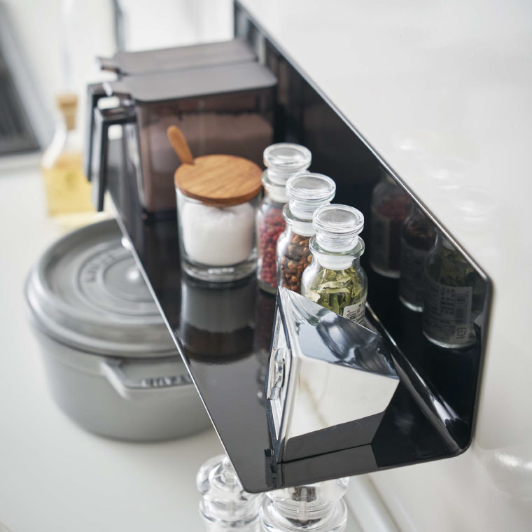 マグネットキッチン棚 タワー 山崎実業 tower ワイドホワイト/ブラック 5078 5079 タワーシリーズ マグネット