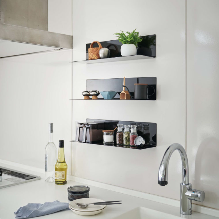 マグネットキッチン棚 タワー 山崎実業 tower ワイドホワイト/ブラック 5078 5079 タワーシリーズ マグネット